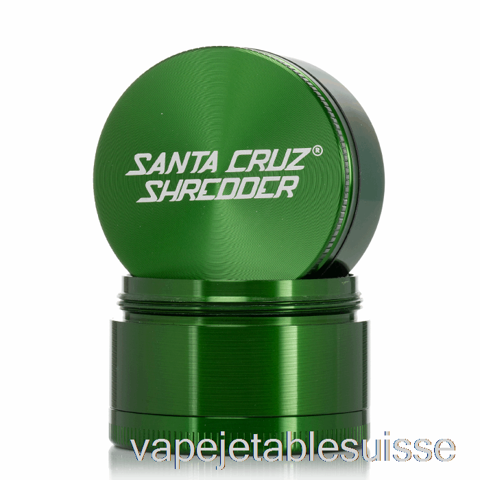 Vape Suisse Santa Cruz Shredder 2,2 Pouces Moyen Broyeur 4 Pièces Vert (53 Mm)